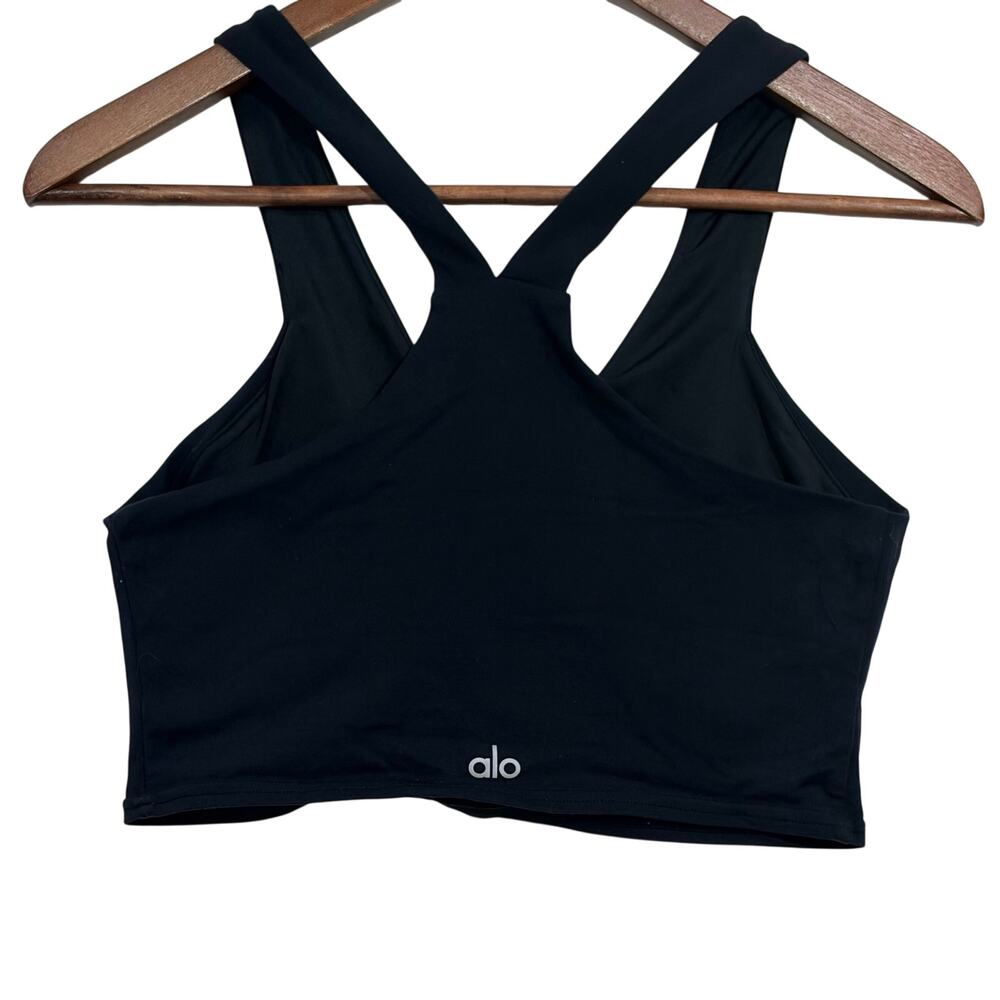 Alo Airbrush Real Bra Tank Size Medium Black